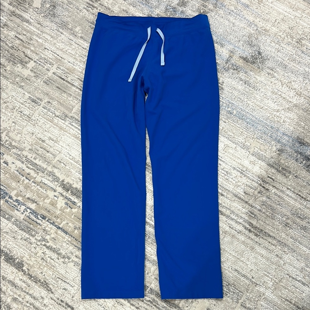 FIGS Scrubs Blue Techincal Collection Large Tall Livingston Basic Pants
